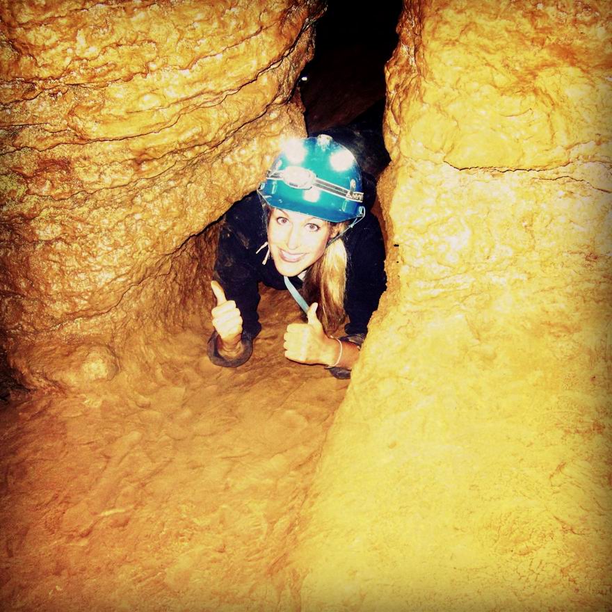 caving