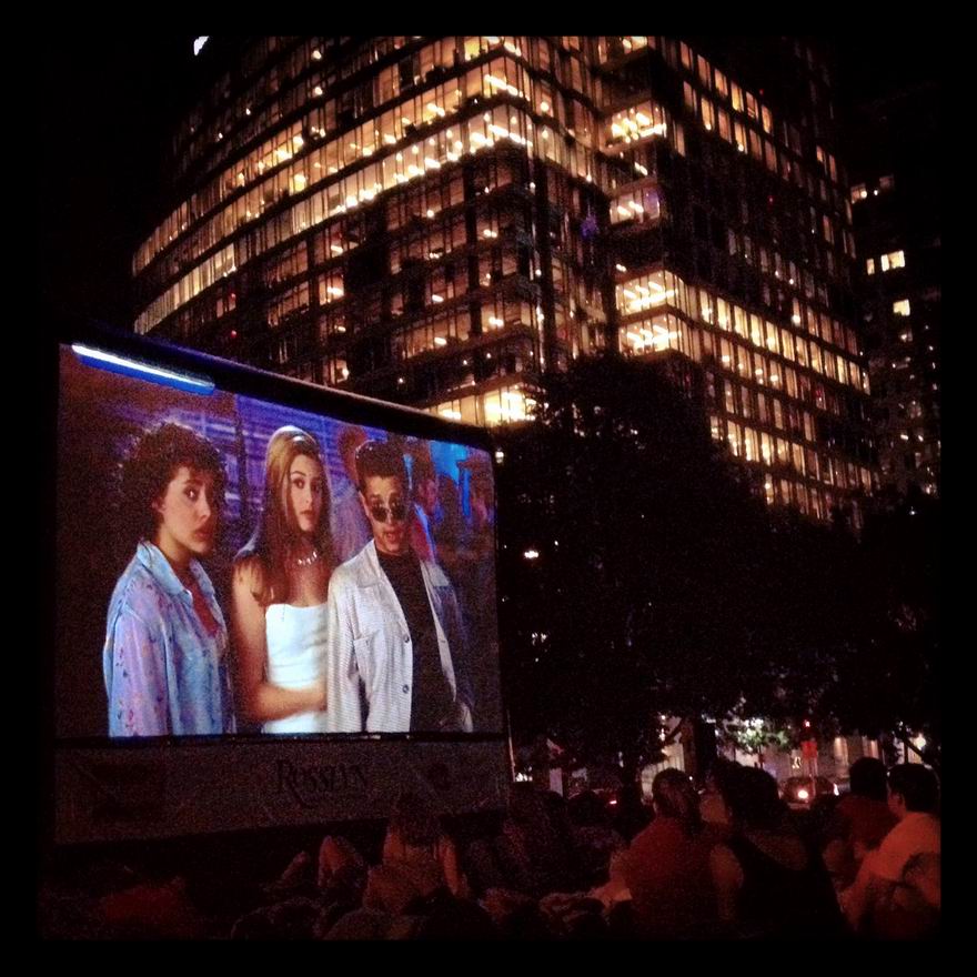 Outdoor movies have begun!