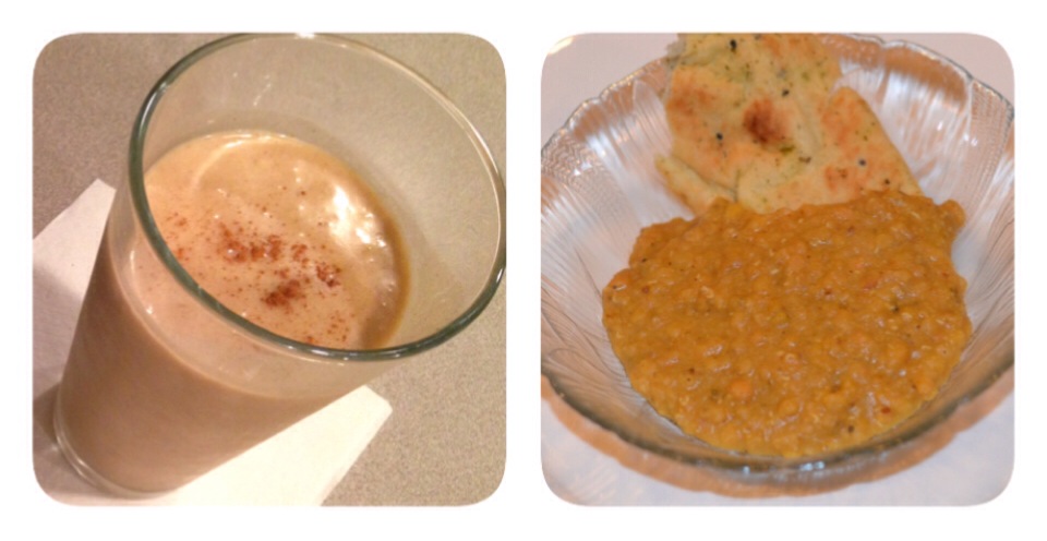 Red Lentil Dal & Chai Smoothies!