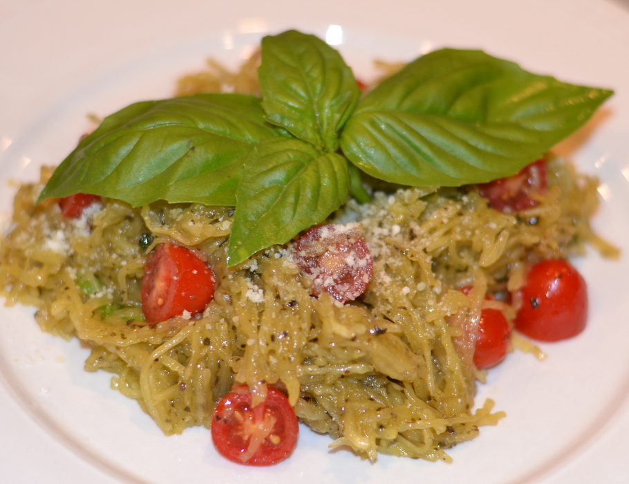 Pesto Spaghetti Squash