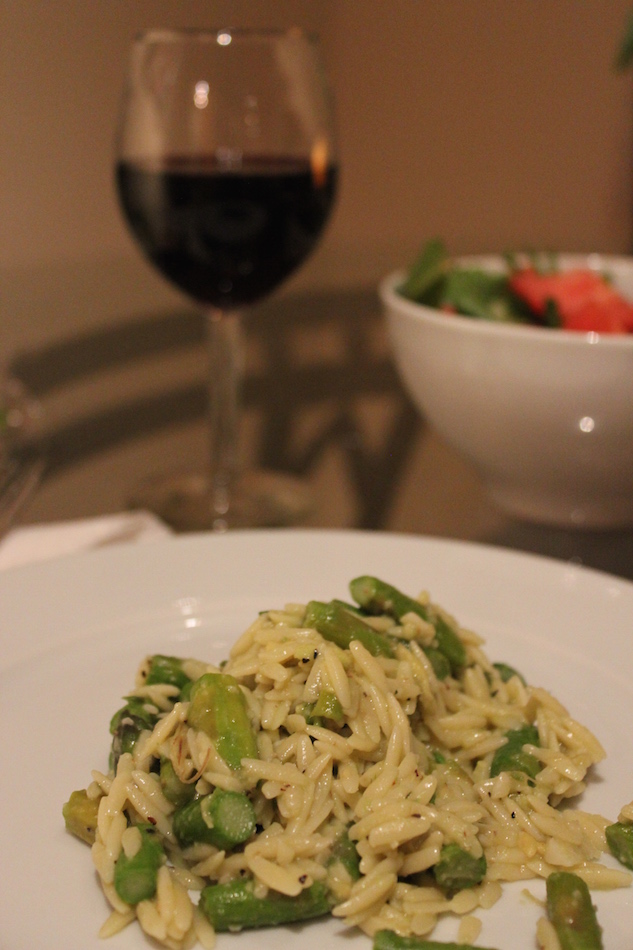 Avocado Asparagus Orzo