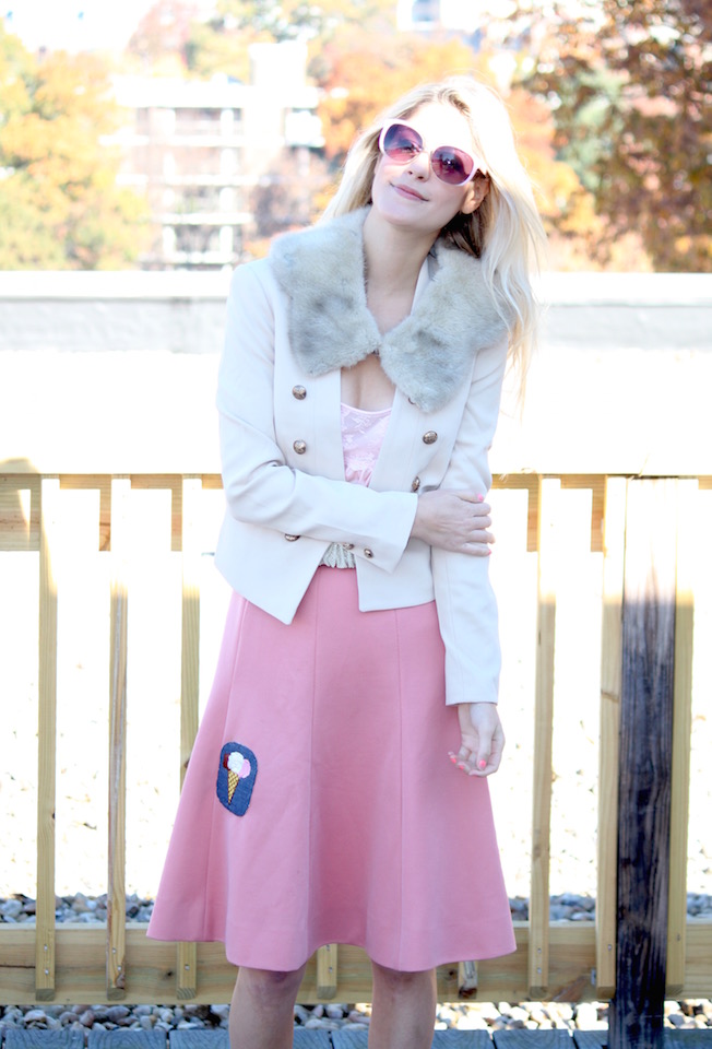 Vintage Patches, Fur Stoles and Gored Skirts