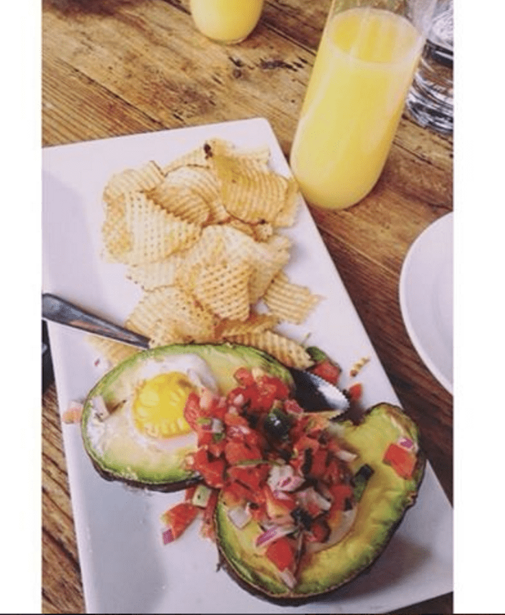 baked egg avocado