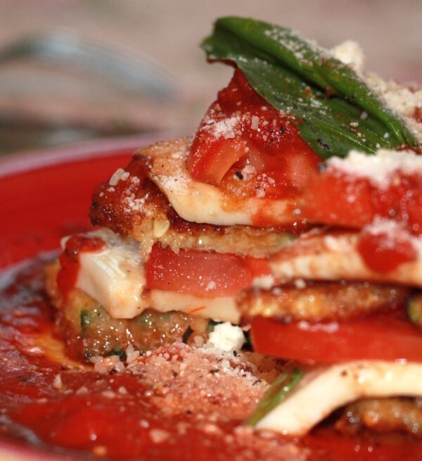 Zucchini Caprese Stacks - Blazers and Bubbly by Julie Holland