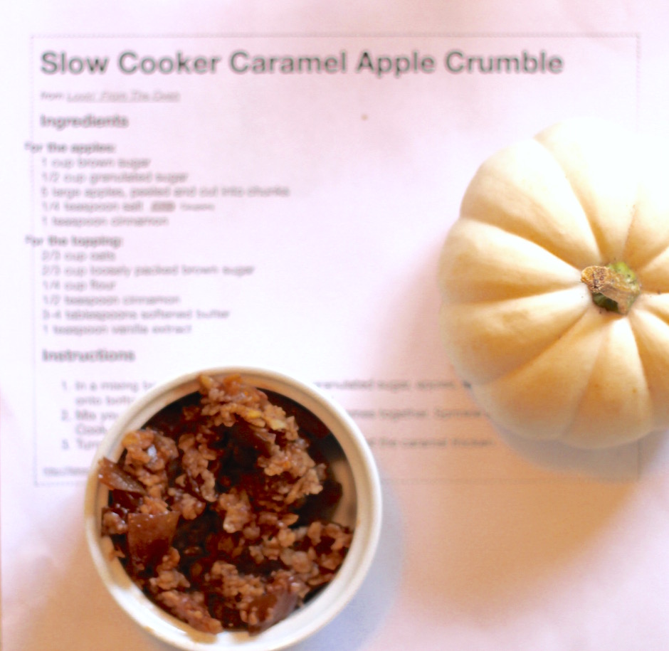 Slow Cooker Apple Crumble