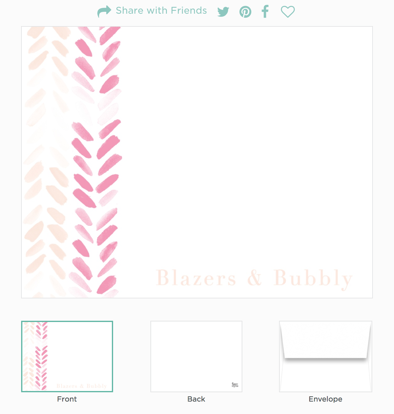 Basic Invite Stationery and Invites