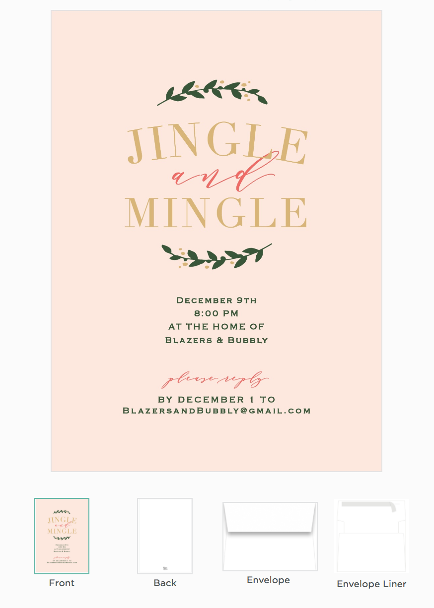 Holiday party invite