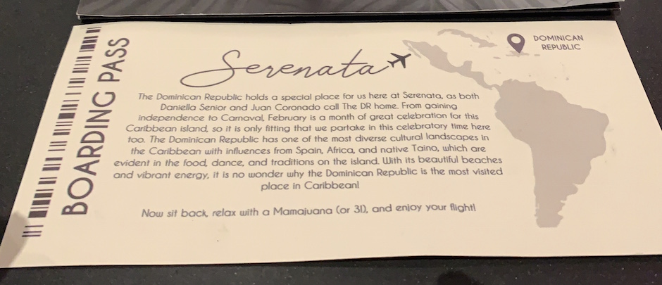 Serenata Boarding Pass DC