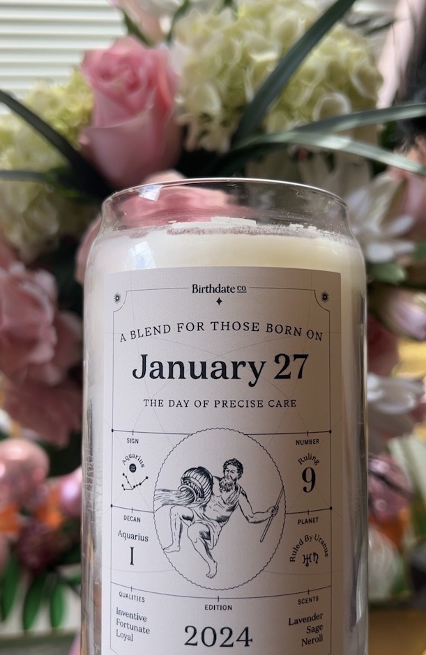 Birthdate candle